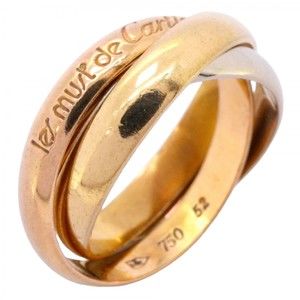 CARTIER 18k Gold Trinity Ring #52